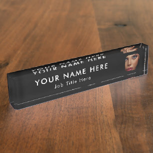 Porte-nom Pour Bureau Cadres professionnels de la photo Black Business