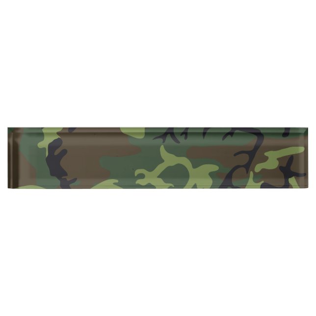 Porte-nom Pour Bureau Camion militaire de Green Forest (Devant)
