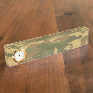 Porte-nom Pour Bureau Camo