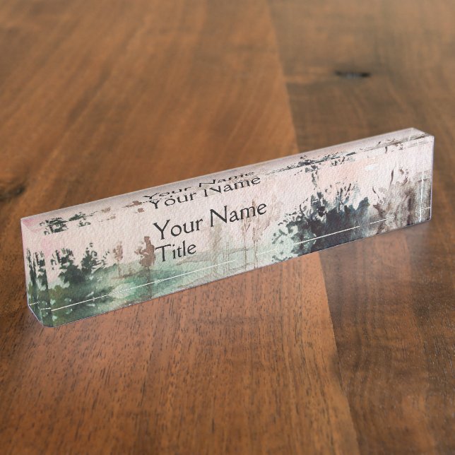 PORTE-NOM POUR BUREAU CAMPAGNE DE LA TOSCANE DE MAREMMA (Taille)