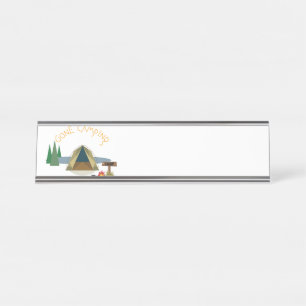 Porte-nom Pour Bureau Camping de départ