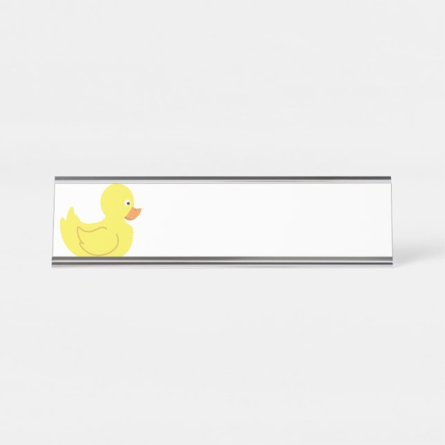 Porte-nom Pour Bureau Canard en caoutchouc (Devant)