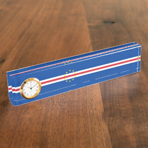 Porte-nom Pour Bureau Cap Verde flag