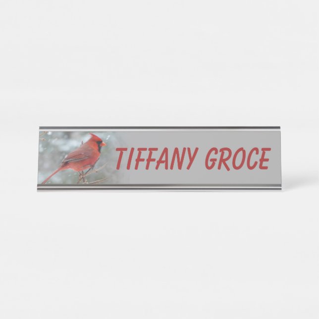 PORTE-NOM POUR BUREAU CARDINAL (Devant)