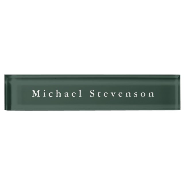 Porte-nom Pour Bureau Celtic Green moderne professionnel tendance (Devant)