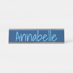 Porte-nom Pour Bureau Cerulean foncé