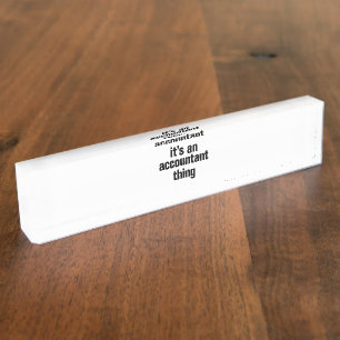 Porte-nom Pour Bureau c'est une chose comptable