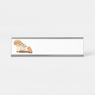 Porte-nom Pour Bureau Champignons