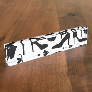 Porte-nom Pour Bureau chaussure pattern.ai