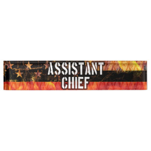 Porte-nom Pour Bureau Chef adjoint
