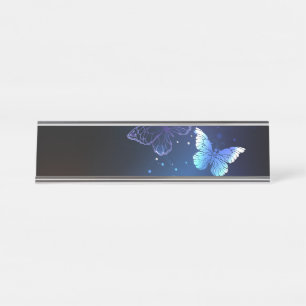 Porte-nom Pour Bureau Clowing Night Butterflies