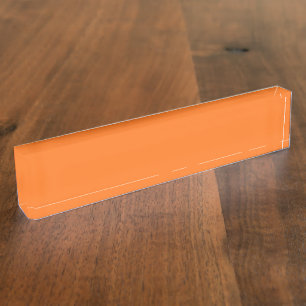 Porte-nom Pour Bureau Code hexadécimal citrouille FF7518