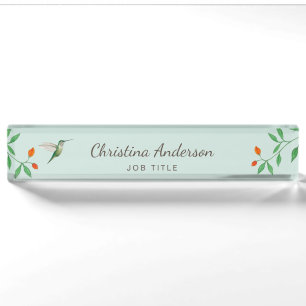 Porte-nom Pour Bureau Colibri
