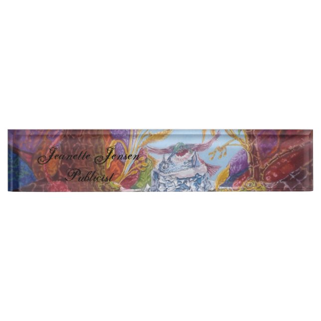 Porte-nom Pour Bureau Colibri(2) (Devant)