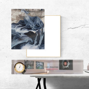 Porte-nom Pour Bureau Concepteur d'intérieur personnalisé vintage