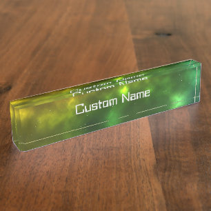 Porte-nom Pour Bureau Conception de constellations de l'espace cosmique