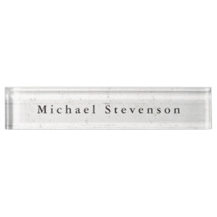 Porte-nom Pour Bureau Conception murale gris tendance unique