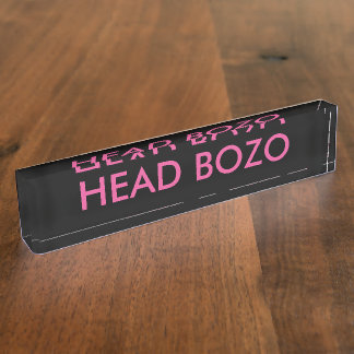 Porte-nom Pour Bureau Concevez votre plaque signalétique de bureau