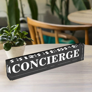 Porte-nom Pour Bureau Concierge