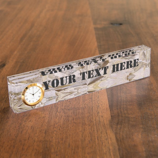Porte-nom Pour Bureau Cool super-duper OSB Plywood Print (Taille)
