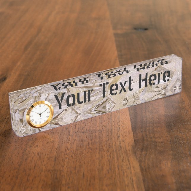 Porte-nom Pour Bureau Cool super-duper OSB Plywood Print (Taille)