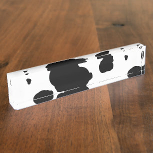 Porte-nom Pour Bureau Copie de vache