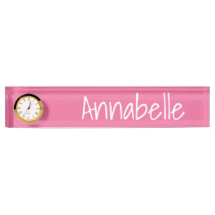 Porte-nom Pour Bureau Corail clair