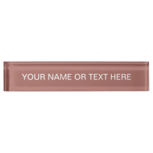 Porte-nom Pour Bureau Couleur solide en cuivre