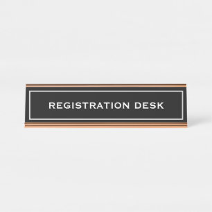 Porte-nom Pour Bureau Créez votre propre bureau d'enregistrement