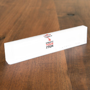 Porte-nom Pour Bureau CRÉEZ-VOTRE-PROPRE téléchargement personnalisé de 