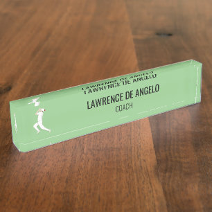 Porte-nom Pour Bureau Cricket