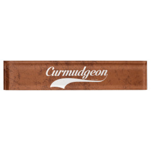 Porte-nom Pour Bureau Curmudgeon
