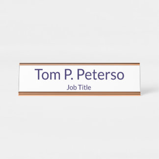 Porte-nom Pour Bureau Custom Name Desk Name Plate for Office Decor