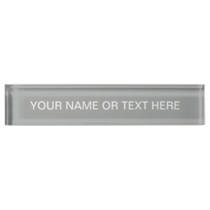 Porte-nom Pour Bureau Customiser la couleur vive gris clair
