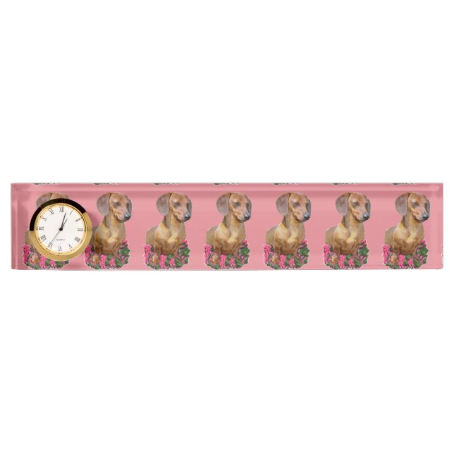 Porte-nom Pour Bureau Dachshund Lovers Cadeaux (Devant)