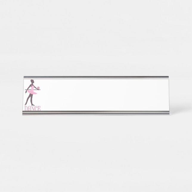 Porte-nom Pour Bureau Danseur classique (Devant)