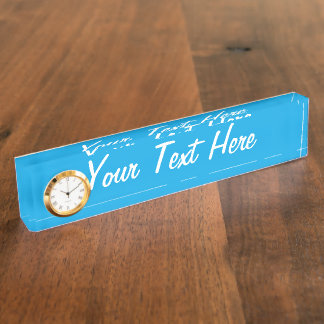 Porte-nom Pour Bureau Décor Arrière - plan bleu ciel