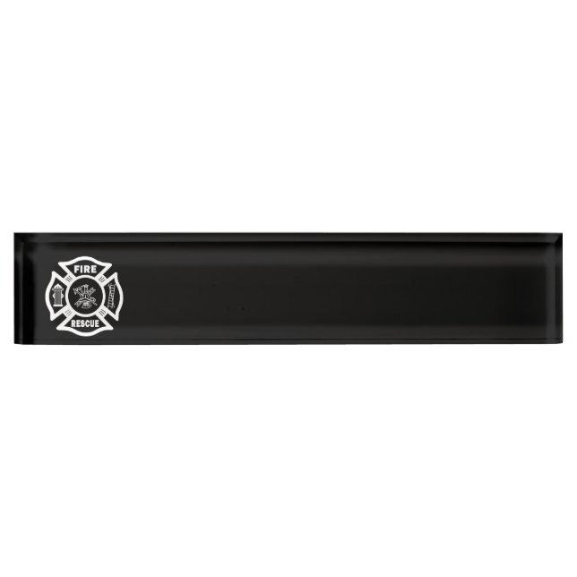 Porte-nom Pour Bureau Délivrance de sapeur-pompier (Devant)