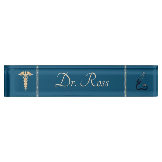 Porte-nom Pour Bureau Docteur (Devant)