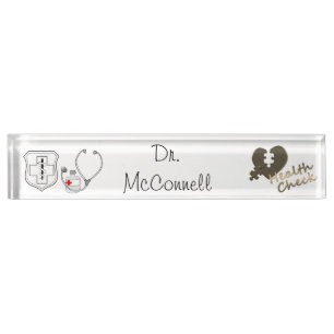 Porte-nom Pour Bureau Docteur