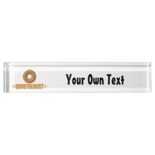 Porte-nom Pour Bureau Donut personnalisé