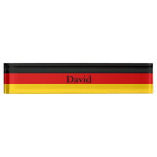 Porte-nom Pour Bureau Drapeau allemand