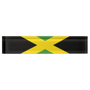 Porte-nom Pour Bureau Drapeau de la Jamaïque