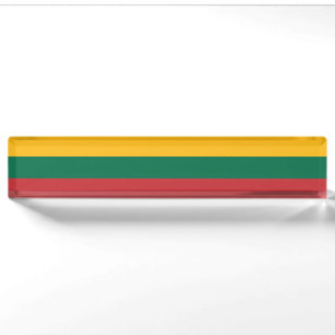 Porte-nom Pour Bureau Drapeau de la Lituanie