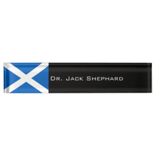 Porte-nom Pour Bureau Drapeau de l'Ecosse