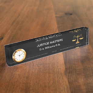Porte-nom Pour Bureau Droit juridique professionnel de droit classique