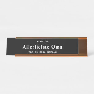 Porte-nom Pour Bureau Échiquier de l'Oma
