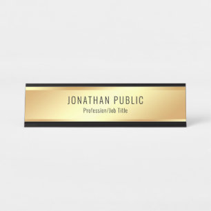Porte-nom Pour Bureau Elégant Modèle Personnalisé