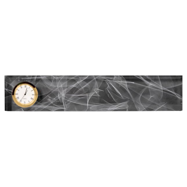 Porte-nom Pour Bureau Élégante Fumée - Esthétique mystique (Devant)