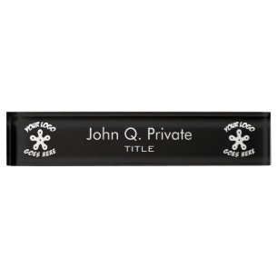 Porte-nom Pour Bureau Employez votre propre logo fait sur commande